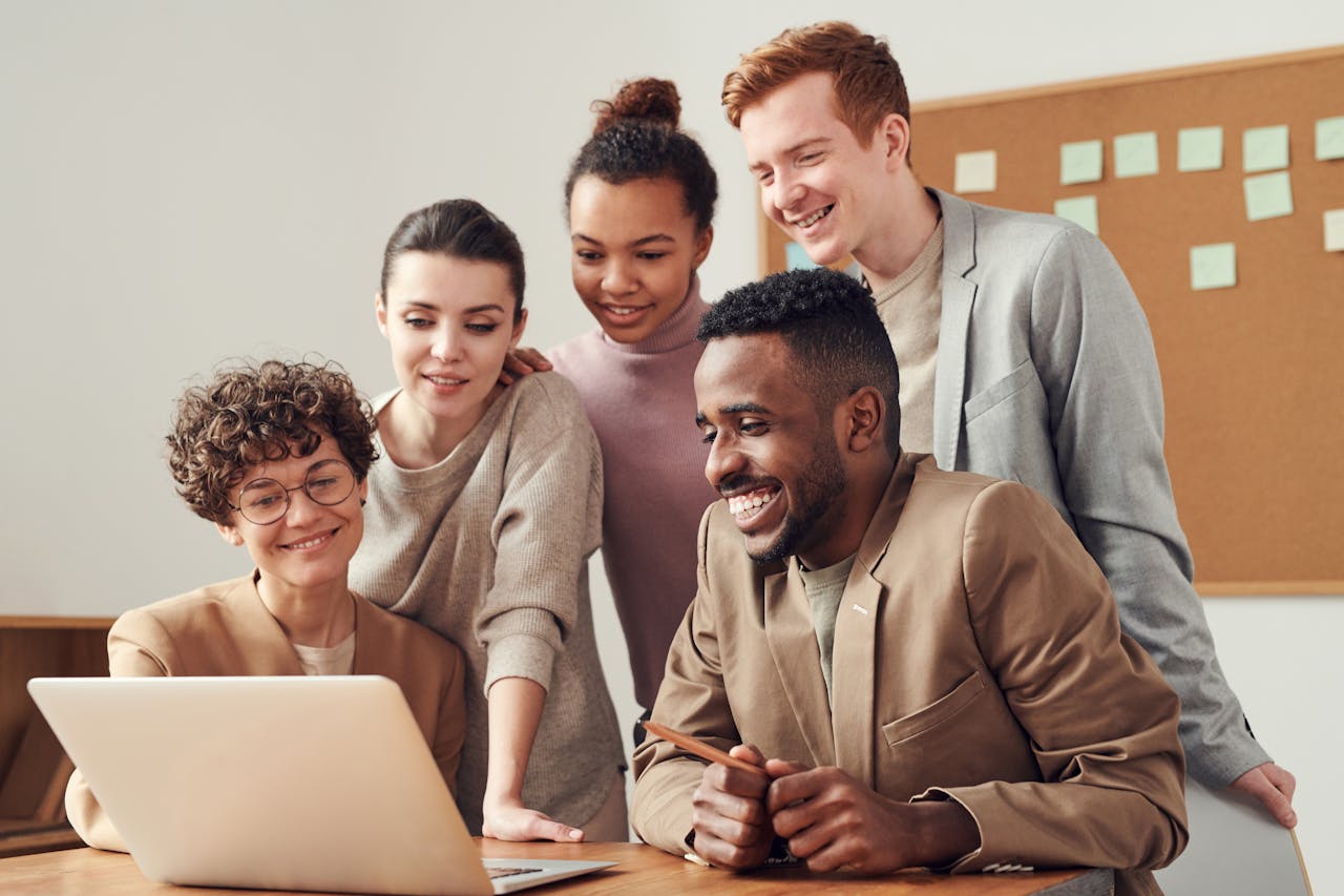 International workforce team collaborating across borders